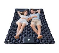 Genérico Colchoneta Camping Doble - 190 cm Aislante Inflable con Almohada, Equipo Mochilero, Cama Aire | Colchón Ligero para Tienda de Campaña Trekking Viaje y Accesorios de Dormir para Exteriores
