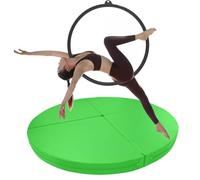 Genérico Colchoneta Plegable Gruesa para Pole Dance y aro aéreo - Almohadilla de Espuma de Seguridad para Estudios de Baile, Bares, hogar y Gimnasio - Verde, 160 cm x 3 cm (63 x 1,2 Pulgadas)