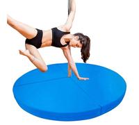 Genérico Colchoneta Plegable para Barra de Baile, aro aéreo y Telas - Almohadilla de Seguridad Redonda de 1,2 m, 1,5 m y 1,8 m, Barra de Striptease y Pista de Baile, con protección Anti