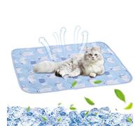 Genérico Colchoneta Refrescante para Mascotas - Estera Refrescante para Gatos Y Perros - 50x40 Cm Fácil De Limpiar Manta Portátil para Gatos Y Amigos Peludos Uso Doméstico Interior