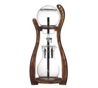 Genérico Cold Brew Coffee Maker, Iced Drip Coffee Machine, Cold Drip Coffees Maker with Adjustable Dripper, Wood Straight Frame, Stainless Steel Filter, Makes 6-8 Cups for Home and Office