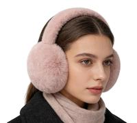 Genérico Cold Weather Girls Ear Covers - Cute Foldable Ear Muffs for Commuting | Wind-Resistant Thermal Lining with Compact Travel Design & Fleece Finish for College Students, Cycling and School
