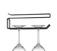 Genérico Colgador De Copas De Vino,Estante Secador de Cristalería Metálico Que Ahorra Espacio - Soporte para Copas De Vino De Gabinete De Cocina | para Cocina Bodega Comedor y Salon
