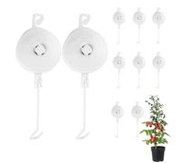 Genérico Colgador Plant Yoyo | 10 Piezas Colgador de Cultivo Retráctil - Soporte para Ramas de Plantas - Para Jardín Exterior Balcón Patio Trasero Hidroponía Tomate Flores Enredadera Hiedra Clemátide
