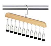 Genérico Colgadores De Leggings para Armario | Porta Leggings Antideslizante Ahorraespacio con 10 Pinzas - Organizador De Armario,para Dormitorio Residencia Gimnasio Universidad Ropa