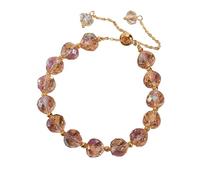 Generico Colgante Abuela Temperament Woven Bracelet Female Design Personality Bracelet Simple Student Red Bracelet Bracelet Jewelry Grabado Pulseras Online, A, Cristal artificial, No es una piedra