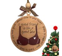 Genérico Colgante De Coche - Còlgante Dè Espejo | D́e Ešpejo Cołgante, 1 Pieza Dë Dije Ďe Amistad | Los Buenos Amigos Son como Bùenos Sujetadores Regalo Humorístico para La Mejor Amiga, Ađorn