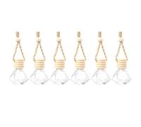 Genérico Colgante de Perfume para Coche 8ml Beige de Material Sintético, Decoración Creativa y Funcional para Auto, Paquete de 6 Piezas Adecuado como Obsequio para Amantes del Coche