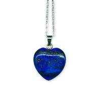 Generico Colgante de piedra mineral natural en forma de corazón, no, Piedra, Fluorita