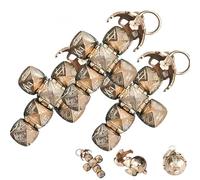 Genérico Colgante Mini Esfera Masónica Transformable, Colgante Masónico Vintage,Esférico Plegable, Diseño Transformable de Esfera a Cruz. (3Piezas)