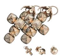 Genérico Colgante Mini Esfera Masónica Transformable, Colgante Masónico Vintage,Esférico Plegable, Diseño Transformable de Esfera a Cruz. (2Piezas)