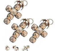 Genérico Colgante Mini Esfera Masónica Transformable, Collar Mini Bola Masónica Vintage, Diseño Transformable, Para Amigos, Familia, Cumpleaños, Graduación, Vacaciones, Viajes (3Piezas)