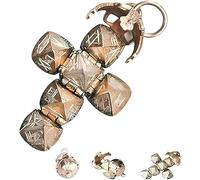 Genérico Colgante Mini Esfera Masónica Transformable, Collar Mini Bola Masónica Vintage, Diseño Transformable, Para Amigos, Familia, Cumpleaños, Graduación, Vacaciones, Viajes (1Piezas)