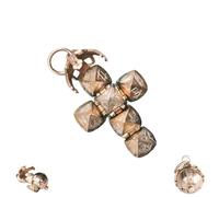 Genérico Colgante mini esfera transformable masónica, collar vintage plegable con bola para hombre y mujer, diseño transformable: de esfera a cruz (1PCS)