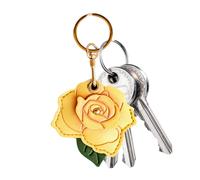 Generico Colgante para bolso en forma de,Accesorio de In con motivo de rosa de bolso | Colgantes florales para a mano, para niños y adultos mochila escolar cartera bolso de mano teléfono, amarillo