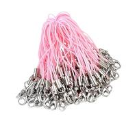 Generico Colgante para correa móvil | 100 piezas correa Charm con mosquetón Lobster - Cordón llavero para Smartphone, para mujeres y hombres para bolso mochila uso exterior llavero, Consulte la