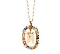 Generico Colgantes para mujer - Collar delicado para mujer chapado en oro de 18 quilates, collar bonito y compacto para cumpleaños, aniversario, San, riferimento alla descrizione, Consulte la