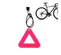 Genérico Colgantes Reflectantes - Triángulo Alta Visibilidad para Bicicleta | Tiras Reflectantes De Seguridad | para Camping Actividades Al Aire Libre Correr Senderismo Noche