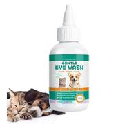 Genérico Colirio para Perros | 100 ml Limpiador Ocular para Mascotas - Gotas para Manchas De Lágrimas En Gatos - para Clínica Veterinaria, Uso al Aire Libre, Viajes, Camping, Recuperación Post-Lesión