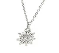 Genérico Collana Con Ciondolo A - 3 G Elegante Estetico Placcato | Collana Donna Argentato Dorato Girasole | Per Appuntamenti Viaggi Feste Compleanni Festività Matrimoni San E Festa