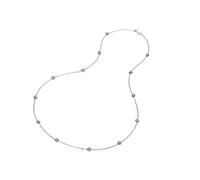 Genérico Collana Lunga Raspini Margherita Luce in Argento 925 | Sautoir Donna Fatto a Mano in Italia con Fiori e Finitura Diamantata per una Brillantezza Straordinaria