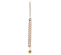 Genérico Collar Cascabel para Mascotas Accesorio de Decoración Lujo Diseño Portátil Superficie Lisa Aluminio y Cobre para Uso Diario en Gatos y Perros Pequeños