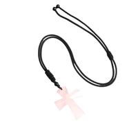 Genérico Collar con Colgante De Cruz De Piedra Natural Tejida A Mano para Hombres Y Mujeres, Cadena De Cuerda Ajustable, Joyería De Energía con Piedras Preciosas Y Fe, Regalo, Collar De Cuarzo Rosa