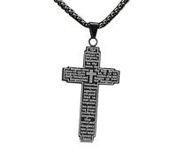 Genérico Collar con dije religioso - Joyería con colgante cristiano de metal, accesorio con símbolo espiritual | Regalo de fe para hombres y mujeres, adoración de oración, ropa de iglesia, de inspi