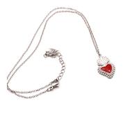 Generico Collar corto corazón sagrado oro. de acero inoxidable con circonitas, Nessuna taglia, Metal, Sin piedra