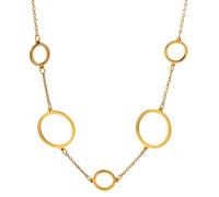 Genérico Collar creativo único y chic con cadenas con varios colgantes circulares Lady Hipoalergénica
