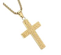 Genérico Collar Cruz Mujer - Collar Vintage | Amuleto Religioso Con Compartimento Secreto Para Hombre Y Mujer Detalles en 3D Para Ocasiones Casuales