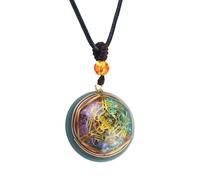 Genérico Collar De Con Colgante | Collar De Con Energía | Joyeria De Piedra Natural Para Señoritas Y Chicas Para Uso Diario | Regalo Novia Uso Diario