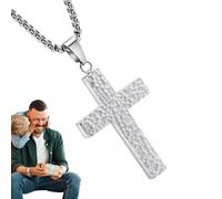 Genérico Collar De Cruz - Joyería De Collar - Amuleto Religioso Con Compartimento Secreto Para Hombre Y Mujer Detalles en 3D Para Ocasiones Casuales