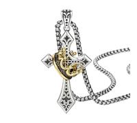 Genérico Collar de Cruz,Joyería Religiosa Crucifijo - de Fe para Adultos - Para Adultos, Mujeres y Hombres, Hermandad, Iglesia, Hogar, Oficina, Uso Diario, Viaje,