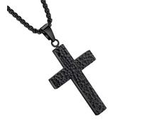 Genérico Collar De Cruz Para Hombre,Collar Vintage - Amuleto Religioso Con Compartimento Secreto Para Hombre Y Mujer Detalles en 3D Para Ocasiones Casuales