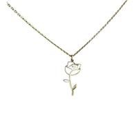 Genérico Collar de flores de nacimiento para mujeres del Mes de la Moda Collar de colgante de rosa margarita Regalo de joyería