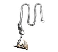 Genérico Collar De Hacha Rúnica Para Hombre - Collar Colgante Hacha Rúnico,Joyería Decorativa En Aleación Creativa Para Bodas Viajes Cumpleaños Adolescentes Hombres Fiestas Diario Hogar