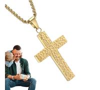 Genérico Collar de la Cruz para Mujeres,Joyería De Collar - Amuleto Religioso Con Compartimento Secreto Para Hombre Y Mujer Detalles en 3D Para Ocasiones Casuales