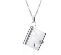 Genérico Collar de libro personalizado para hija - mi increíble hija collar de libro, joyería abierta de múltiples capas lleva amor eterno, regalo para hijas (A)