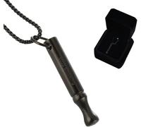 Genérico Collar de Respiración Personalizado, Breathlink, Herramienta para Aliviar la Ansiedad y el Estrés para la Atención Plena (Mindfulness) (Negro)