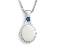 Genérico Collar de sirena H2O - Colgante con solo agregar agua - Concha que se puede abrir H2O (Azul)