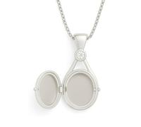 Genérico Collar de sirena H2O - Colgante con solo agregar agua - Concha que se puede abrir H2O (Blanco)