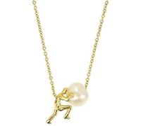 Genérico Collar de Sísifo, Dios Protector Griego, Collar con Colgante de Perla para Hombre y Mujer, Regalo de Resiliencia y Fuerza Eternas (2 PCS)