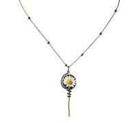 genérico Collar de soporte de flores silvestres, colgante de jarrón floral de bricolaje, joyería de recuerdo botánico portátil (1pcs)