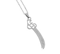 Genérico Collar inspirado en espadas para hombres y mujeres, cadena de clavícula de acero inoxidable 304, joyería personalizable, regalo para aniversario, collar de regalo