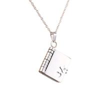 Genérico Collar moderno con brújula secreta con cerradura, cadena de acero inoxidable, regalo de joyería para novia o mejor amigo, elegante collar de clavícula