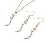 Generico Collar para mujer de acero de titanio con colgante de cacahuete retro, cadena fina, estilo hip hop, perlas de cristal que no se decoloran, pendientes de clip plisados de cacahuete, Medio