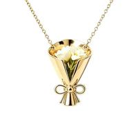 Genérico Collar Porta Flores | Accesorios Elegantes Y Metálicos - Collar Mini Florero Para El Día De La Graduación - Para Las Mujeres, Niñas, Novias, Mamás, Bodas Y Cumpleaños, Citas Y