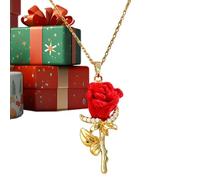 Genérico Collar rosa para mujeres Joyería de Colgante Floral de Última