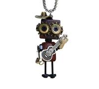 Genérico Collar Steampunk, Forma De Robot, 6 Cm, Collar De Madera, Colgante De Cordón Largo, Usar En Cualquier Lugar, Para Mujeres, Cumpleaños, San Valentín, Coleccionistas, Cosplay